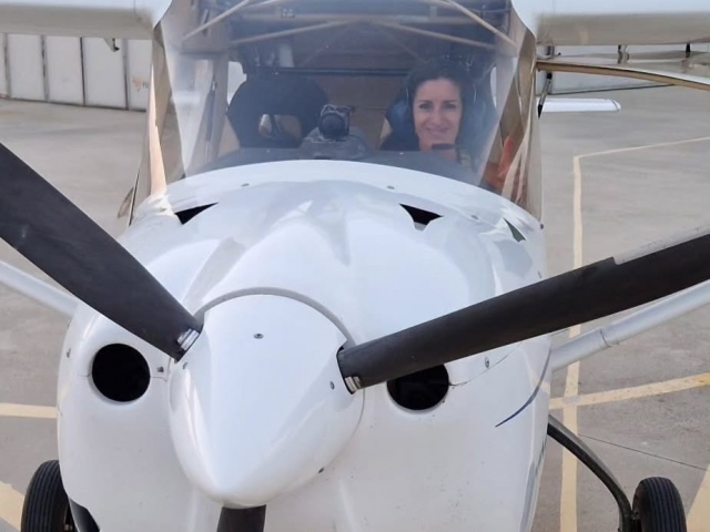 Voo de avião ligeiro até ao Palácio de San Ildefonso, 20 min