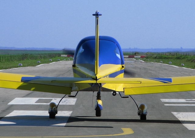 Aereo in decollo da Villacastin 