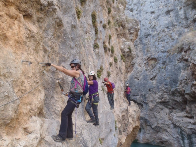  Via ferrata de niveau moyen près de Madrid 
