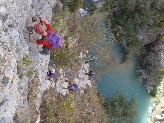  Via ferrata en groupe 