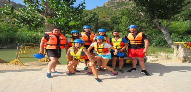 Antes de descender por el río Segura