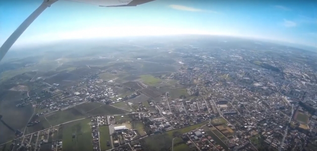  Panoramablick aus dem Flugzeug 