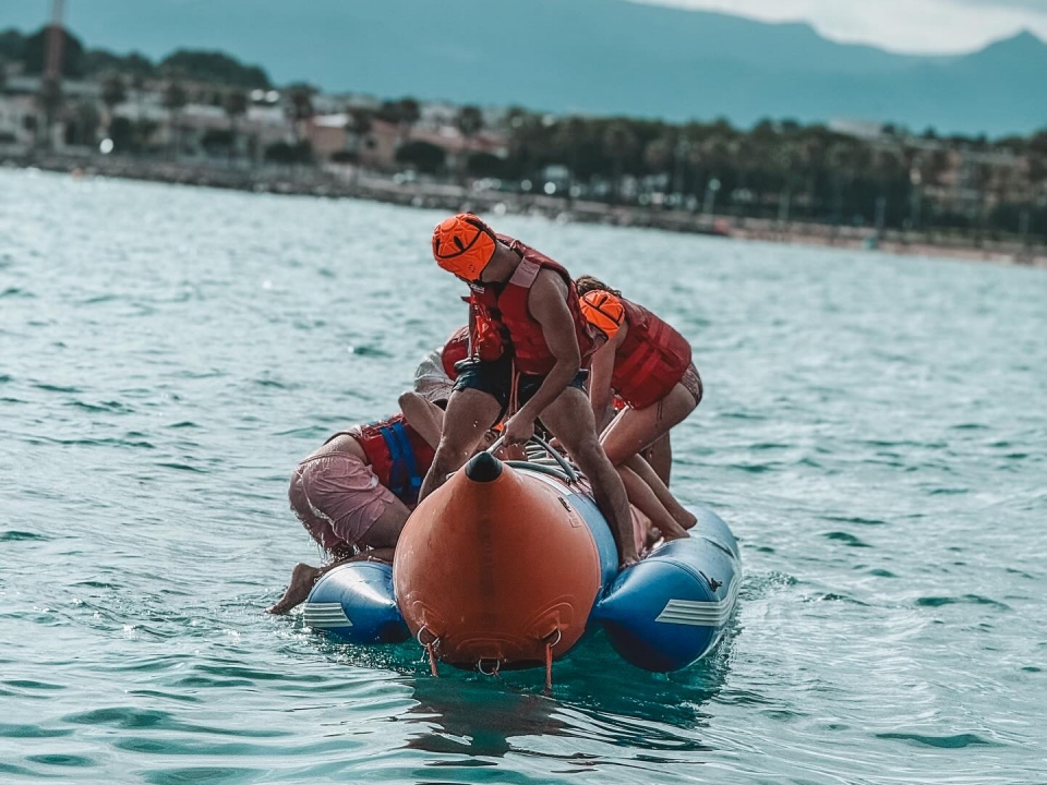 Trying not to fall into the sea 