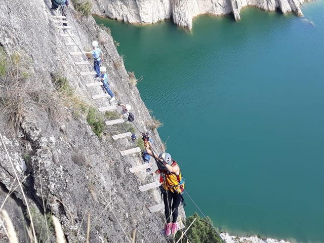  Brücke auf der Strecke Hellmouth-Klettersteig