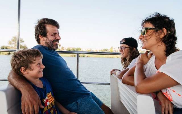 delta del Ebro en barco y en familia