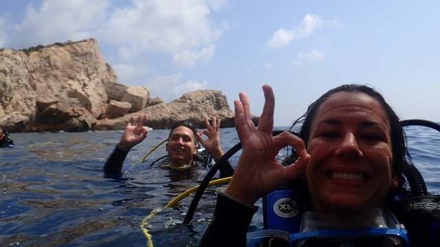  Zum ersten Mal tauchen in Benidorm 