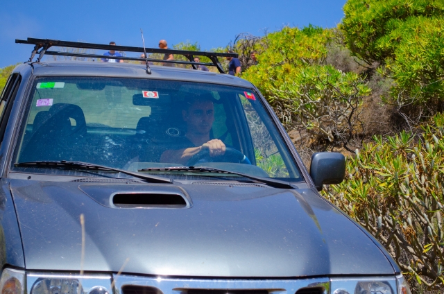 Conduciendo el 4x4 durante la ruta