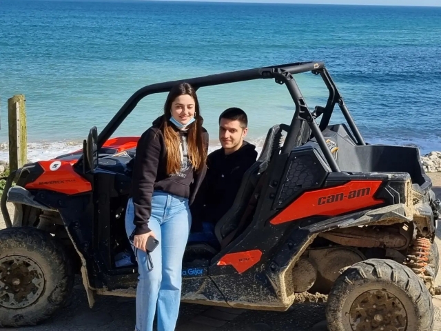 On the road with the buggies 