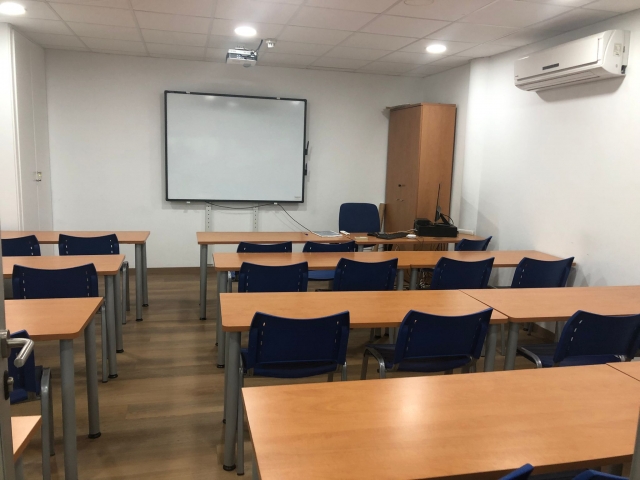 Salle de classe pour le cours de skipper 