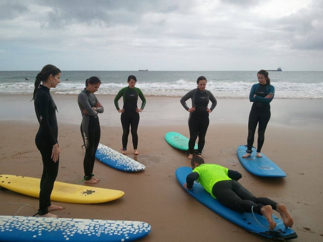 Surfen in Santander 