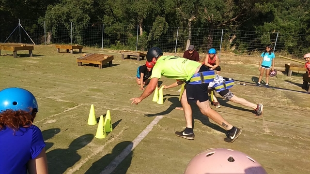 Fighting for victory in the gymkhana 