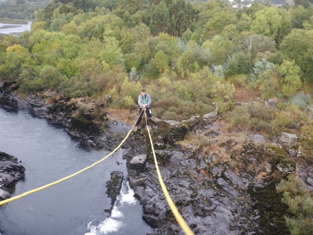 Oscillazione del pendolo durante il bungee jump 