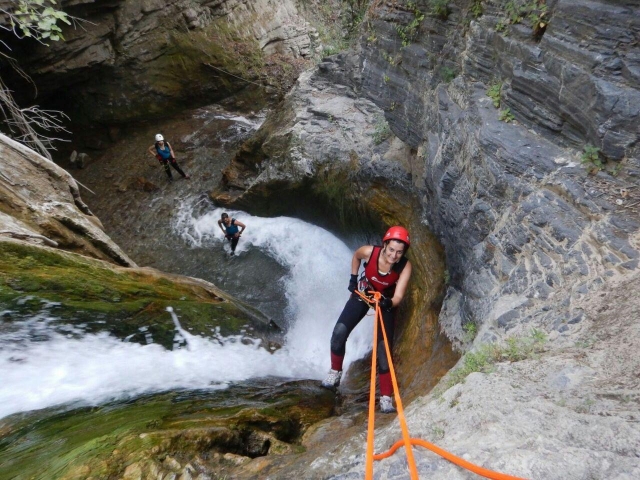 Abstieg in die Schlucht 
