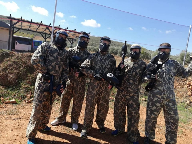  Prepared for the paintball battle 
