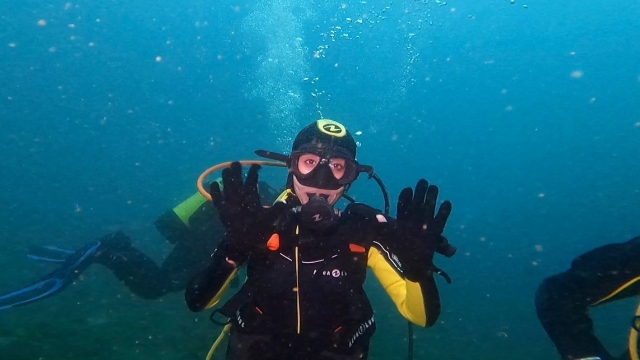  Prima immersione dalla spiaggia 