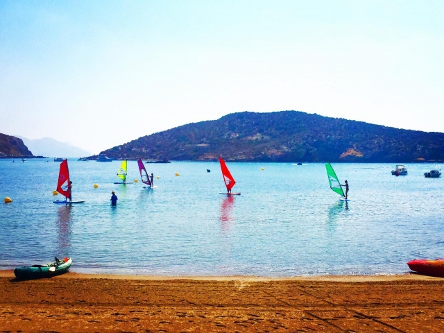 Bautismo de windsurf en Mazarrón