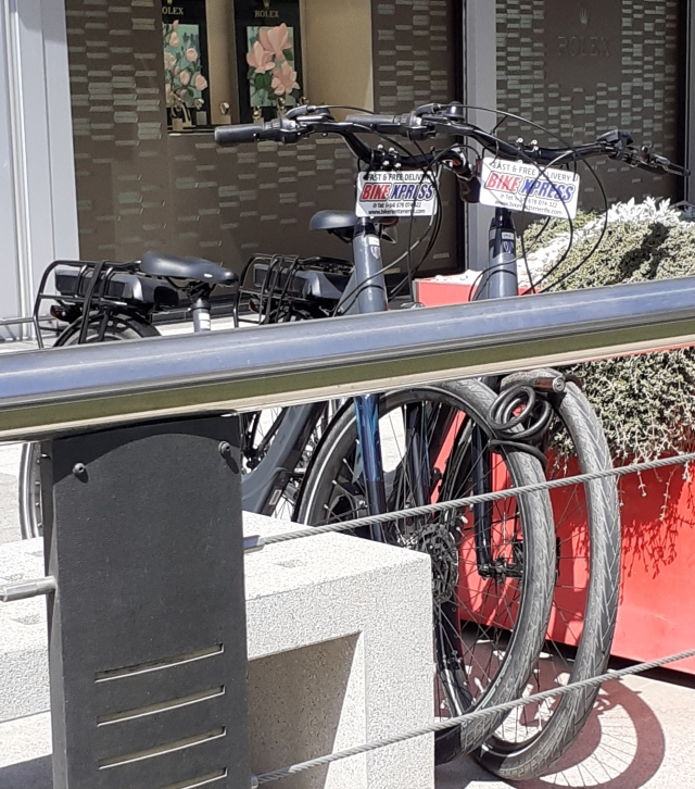  Unsere geparkten Fahrräder