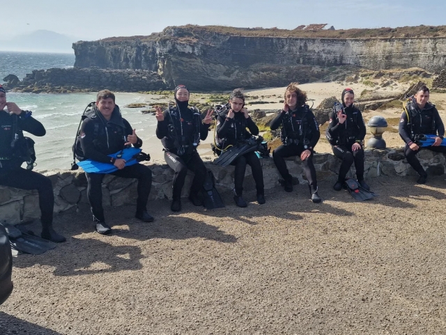 First experience diving 
