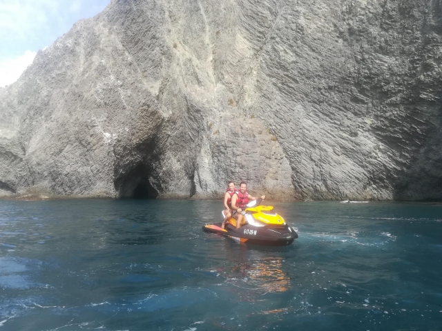 Pareja en la jet ski