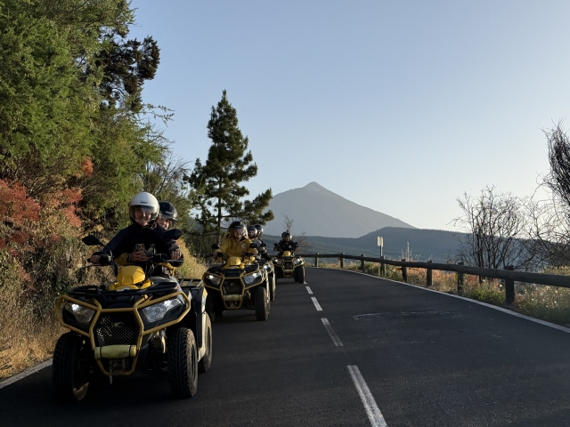 Route en quad biplaza al teide + collation et photos, 3h