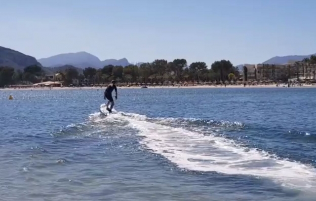 Surfeando con la tabla electrica