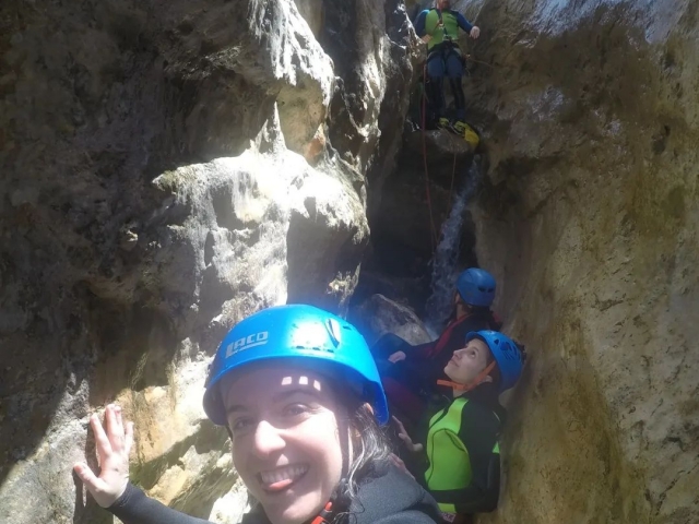 Godersi un percorso di canyoning 