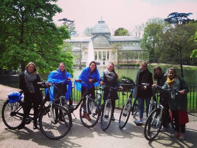  Tourist groups with electric bikes 