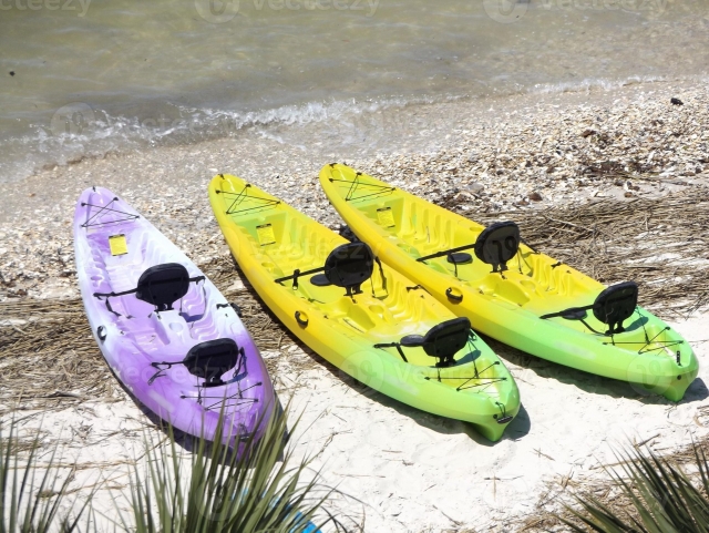  Kayak sulla spiaggia 
