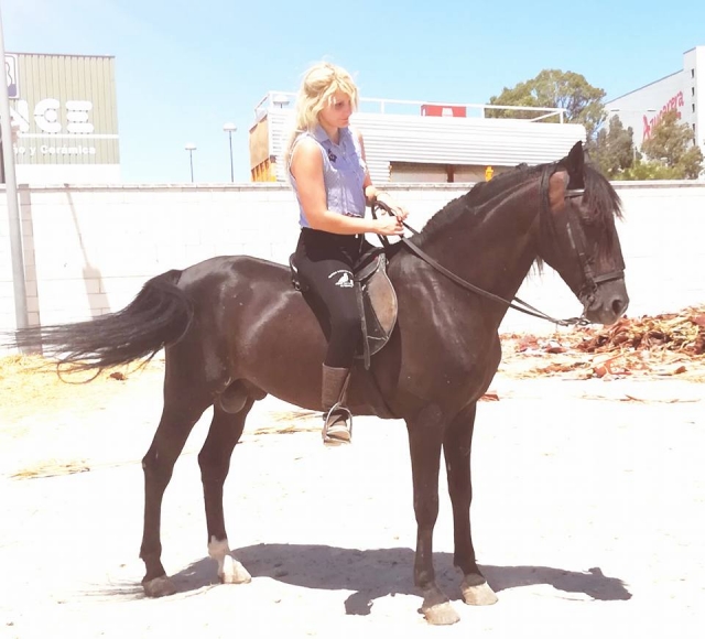  a real horsewoman 