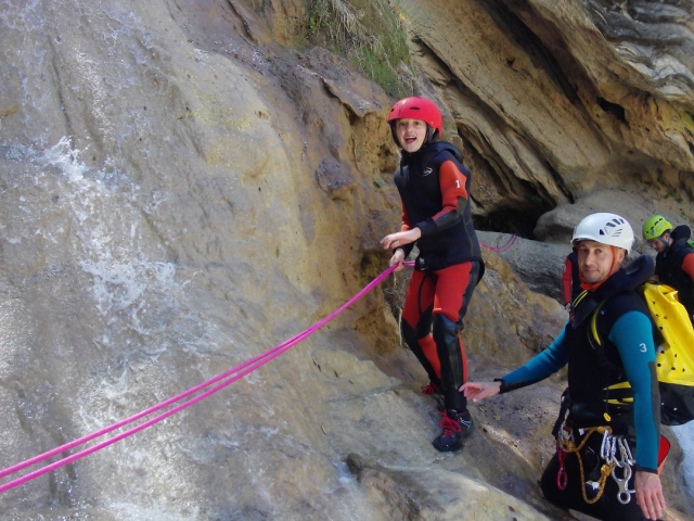 Descenso de Barranco con niños