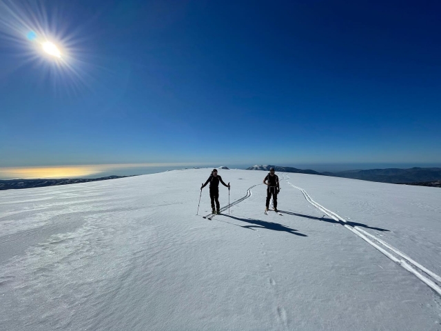  Moving forward with the snowshoes