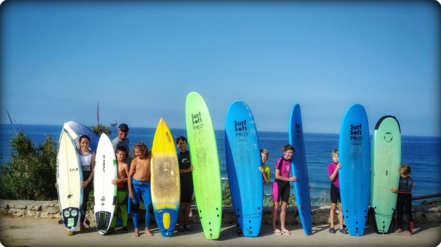  Cours de surf sur la plage de Roche