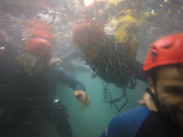  Aquatic canyoning route 