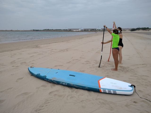  Préparation du cours de paddle surf