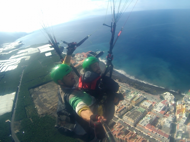  Chegar à costa com o parapente 