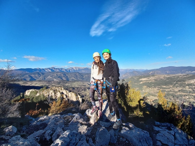 En la cima de la ferrata