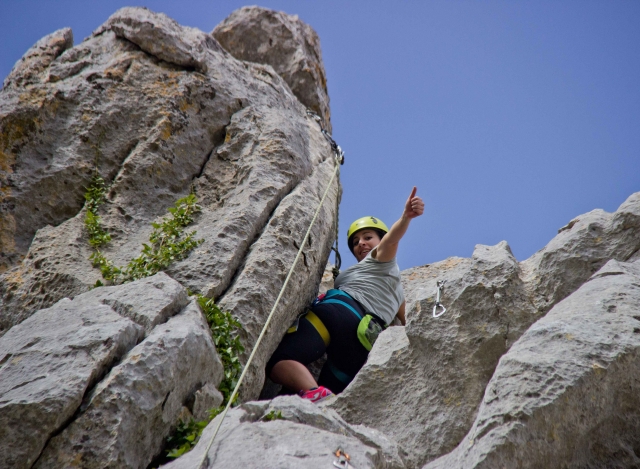 Arrampicata per bambini al Cerro del Hierro 