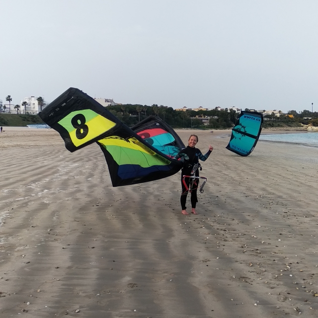  Corso di kitesurf per due a Rota 