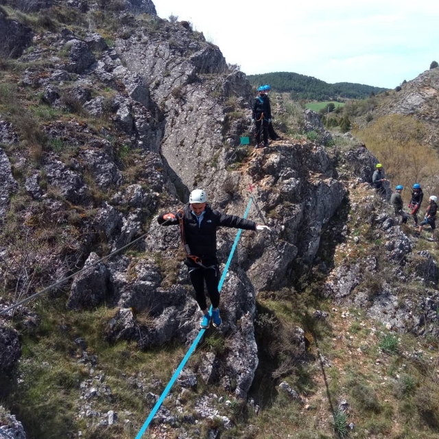  Group activity in Silanes in via ferrata 