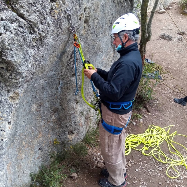 Preparation for via ferrata in Silanes 
