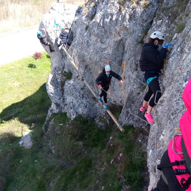  Via ferrata in Silanes in group 