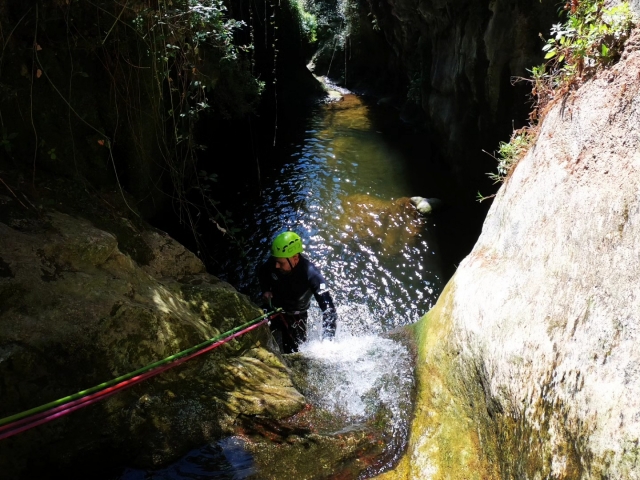 Canyoning route through Barcelona 