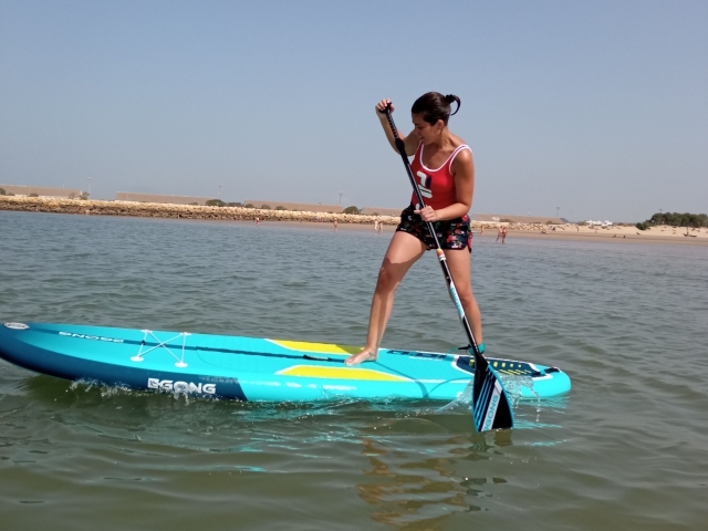 Practica de paddle board en Puerto de Santa María