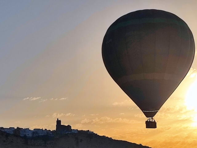 Vuelo en globo con vídeo por Cádiz