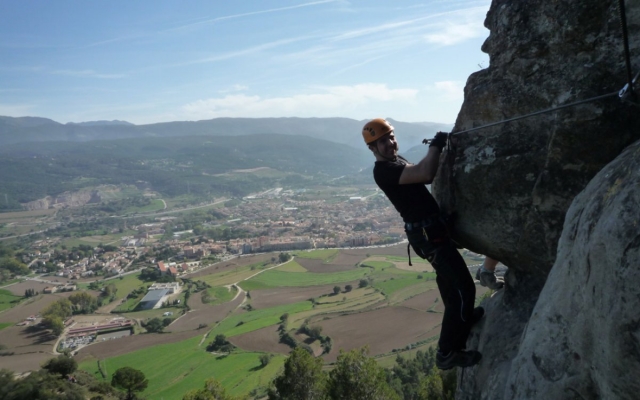 Vistas desde la vía ferrata en Centelles