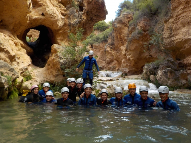 Descent through the Barranco del Turche 