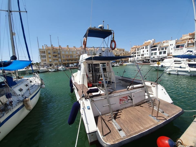 Boat ready to set sail from Almería 
