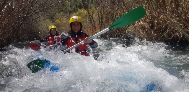  Paddling through the rapids 