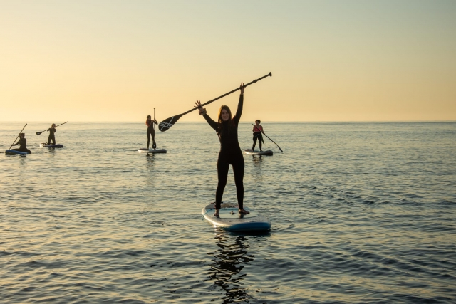  Paddle surf course on Castellón beach