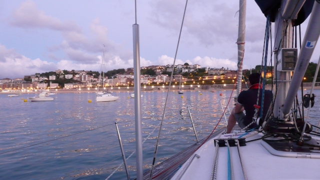 Una tarde con amigos en la costa de San Sebastián 